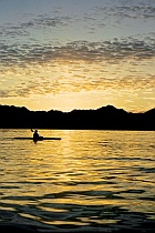 Kayaker at Sunrise, Bay of Conception (v)